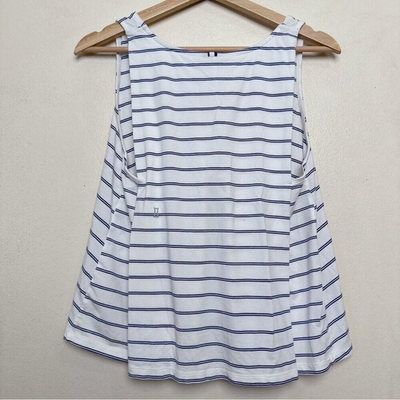 Kit And Ace Womens Small Striped Sleeveless Tank Top White and Blue - Picture 12 of 12